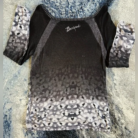 Desigual Bedazzled Tunic Top, Med - Picture 4 of 9